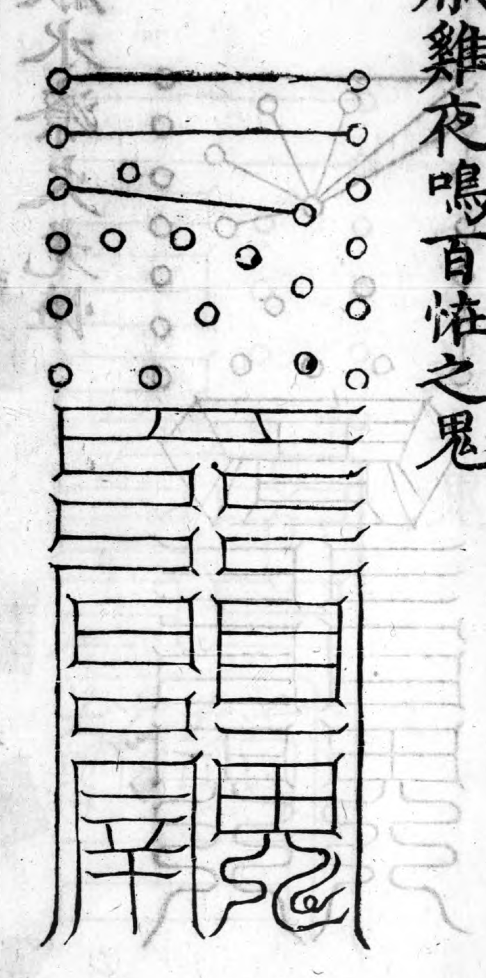 Talisman for Averting Night-Crowing Chickens and Strange Spirits historical talisman